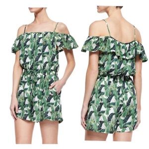 Rebecca Minkoff Ashby Palm Leaf Romper